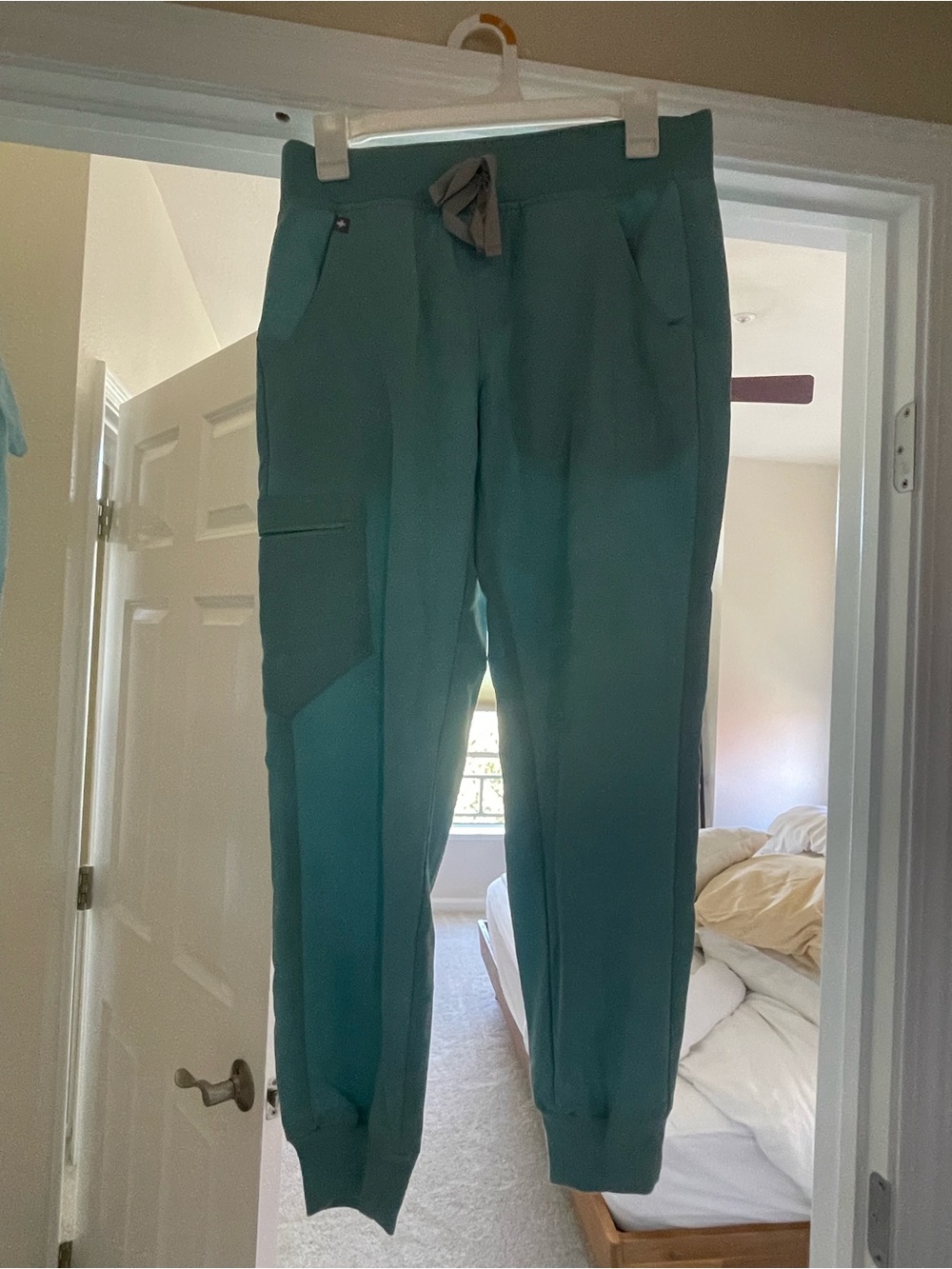 Figs Teal Set top XS bottoms S
